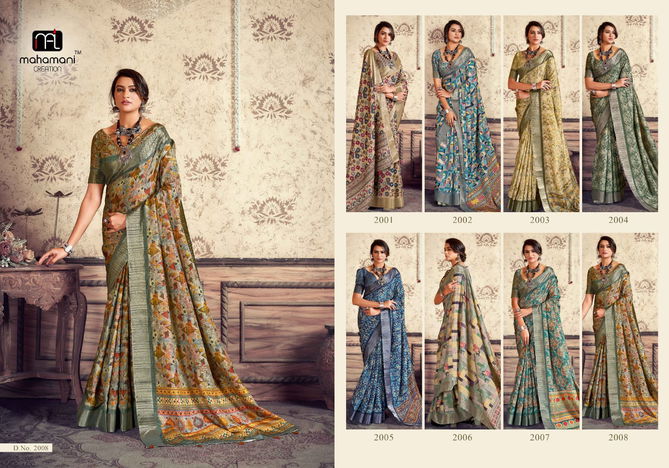 Kangan Vol 2 By Mahamani Creation Heavy Gotha Silk Designer Sarees Manufacturers